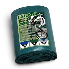 Heavy Duty Tarp Waterproof 12×20 Feet, 16 Mil Thick Green Poly Tarps, Grommet…