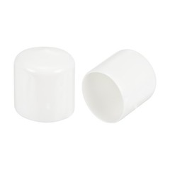 4Pcs White 41mm Rubber End Caps Round Vinyl Plug Insert Rubber Flexible