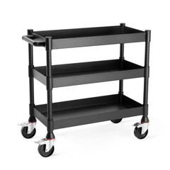 Luxor MightyHaul 18 inch Heavy Duty 3 Shelf Utility Cart UCMT013