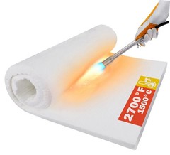 Lyrufexon Ceramic Fiber Insulation Blanket, S-24 * 15.7 * 1 in/1 Piece