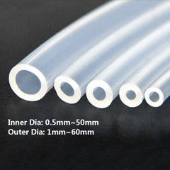 Clear Silicone Rubber Hose Tubing Brew Hose ID 0.5mm-50mm OD 1mm-60mm Food Grade