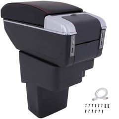 Auto Center Console Lid Repair Kit for 2011-2015 FOR Nissan Juke Black