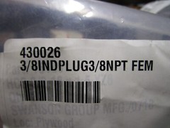 3/8″ x 3/8″NPT Female Steel Industrial Plug QTY 6