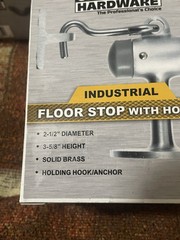 Lot of 6 Universal Hardware 3-5/8” Industrial Door/Floor Stops w/ Holder UH40076
