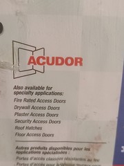 Acudor STEEL UF 5500 Universal Flush Fit Mount Metal Access Door Panel 18 x 18″