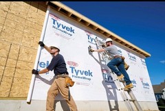 DuPont Tyvek House Wrap 2- 9x 100 ft. Weather Resistant **2 ROLLS**free shipping