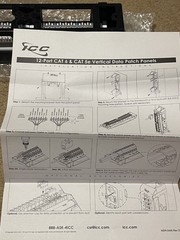 CAT6 PATCH PANEL 12-PORT , VERTICAL, CAT 6 & Cat 5e ,By ICC ICMPP12V60