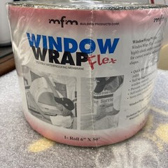MFM Window Wrap Flex White 6” x 50’ x 70 mils USA MADE