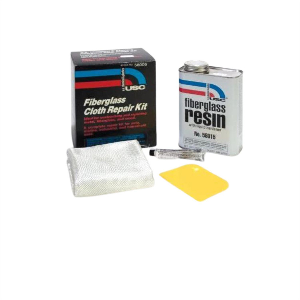 USC.58006 US Chemical 58006 Fiberglass Repair Kit, 1 qt, Liquid