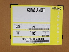 1″ CeraBlanket 6″x24″ Ceramic Fiber Blanket Insulation 2400F Thermal Ceramics 8#