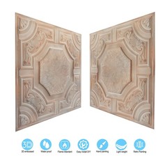 Artistic ceiling tiles Embossed wall panels for Cafe Club Restaurant PL02 10Pcs
