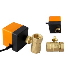 Brass Two-Way Electric Ball Valve AC220V DC12&24V Three-Wire Water Air Gas Valve