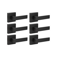KNOBWELL 6 Pack Heavy Duty Dummy Door Handle Door Leversets, Dummy Lever, Sin…