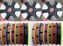 3″ Metal Bond Floor Grinding Puck 6+21 Resin Polishing Pad stone concrete marble