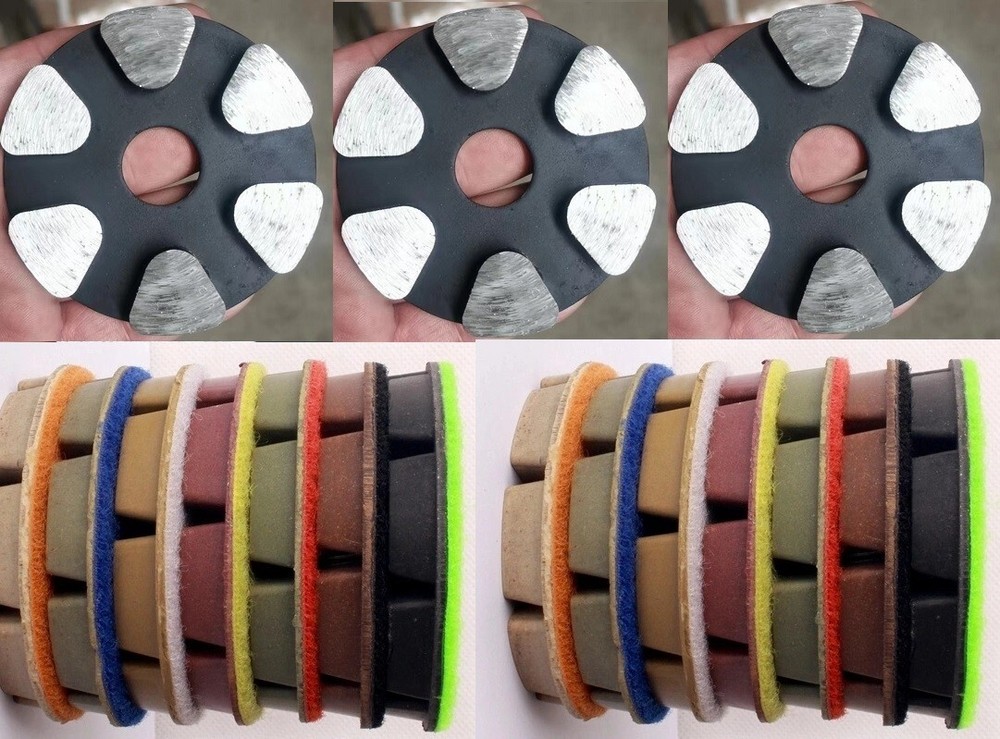 Heavy Duty 3″ Metal Bond Grinding Puck 3+21 Resin Pad for Marble Concrete Floors