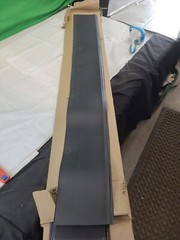 JOHNSONITE CB-40–6″ x 48″ BLACK RUBBER VINYL BASE MOLDING-LOT OF 7