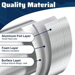 Attic Fan Insulation Cover, 39 x 55 Inch Aluminum Foil Attic Ceiling Shutter …