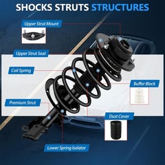 Front Struts w/Coil Spring Shock 171580 Neon 00-05 (Chrysler 00-02) SX2.0 03-05