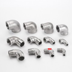 304 Stainless Steel Pipe Fitting 90° Elbow Adaptor 1/8″~1″ BSP Female/Male Joint