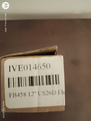 IVES 458 B26D 12 IN: 10190 Manual Extension Flush Bolt 296G