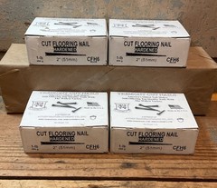 Lot Of 4, 1 Pound Boxes, Tremont Cut, Flooring Nails Hardened 2” (51mm) CFH6 NOS