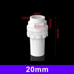 PVC Fish Tank Water Pipe Connector Aquarium Inlet Outlet Fitting Joint 20mm~50mm