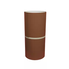 24 In. X 50 Ft. Terra Cotta over White Aluminum Trim Coil