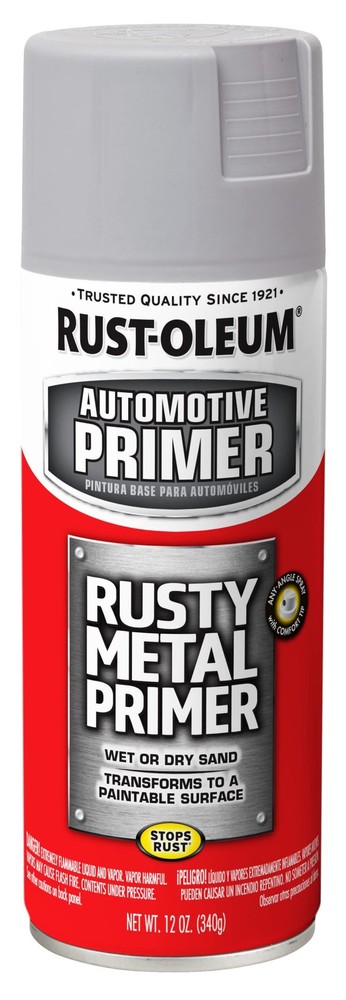 Rust-Oleum 249331 Automotive Rusty Metal 12 Ounce (Pack of 1), Light Gray