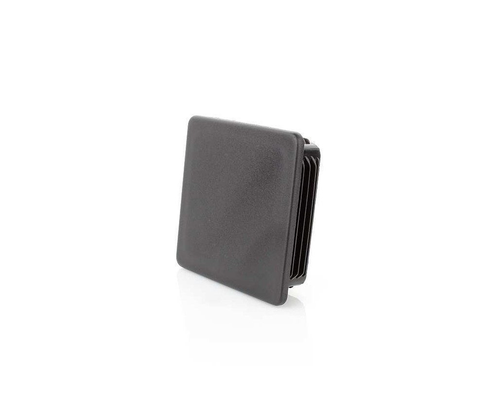 10 x fin plugs square tube 50 x 50 mm square black end caps plastic