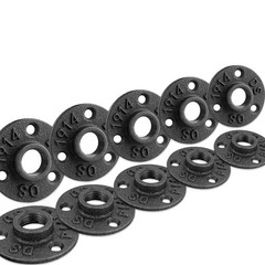 1/2″ Floor Flange, Home TZH Malleable iron Pipe Fittings for 0.5 Inch, Gray