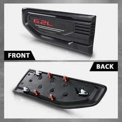Fender Vent Emblem Kit 2Pcs Black for GMC Sierra 1500 6.2L 2019-2024