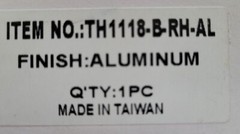 TH1118-B-RH-AL Door Pivot Set – Bottom