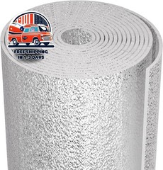 Bloqueador de calor de algodón perlado de papel de aluminio, 59″ W x 99″ L, NEW