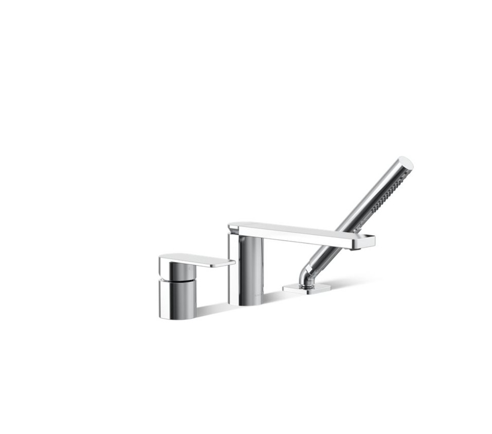 Kohler | Parallel 3 Hole Bath Filler in Polished Chrome