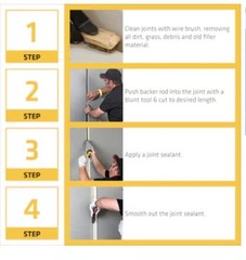Sika 3/4in x 20ft Compressible Backer Rod Polyethylene Concrete Expansion Joints