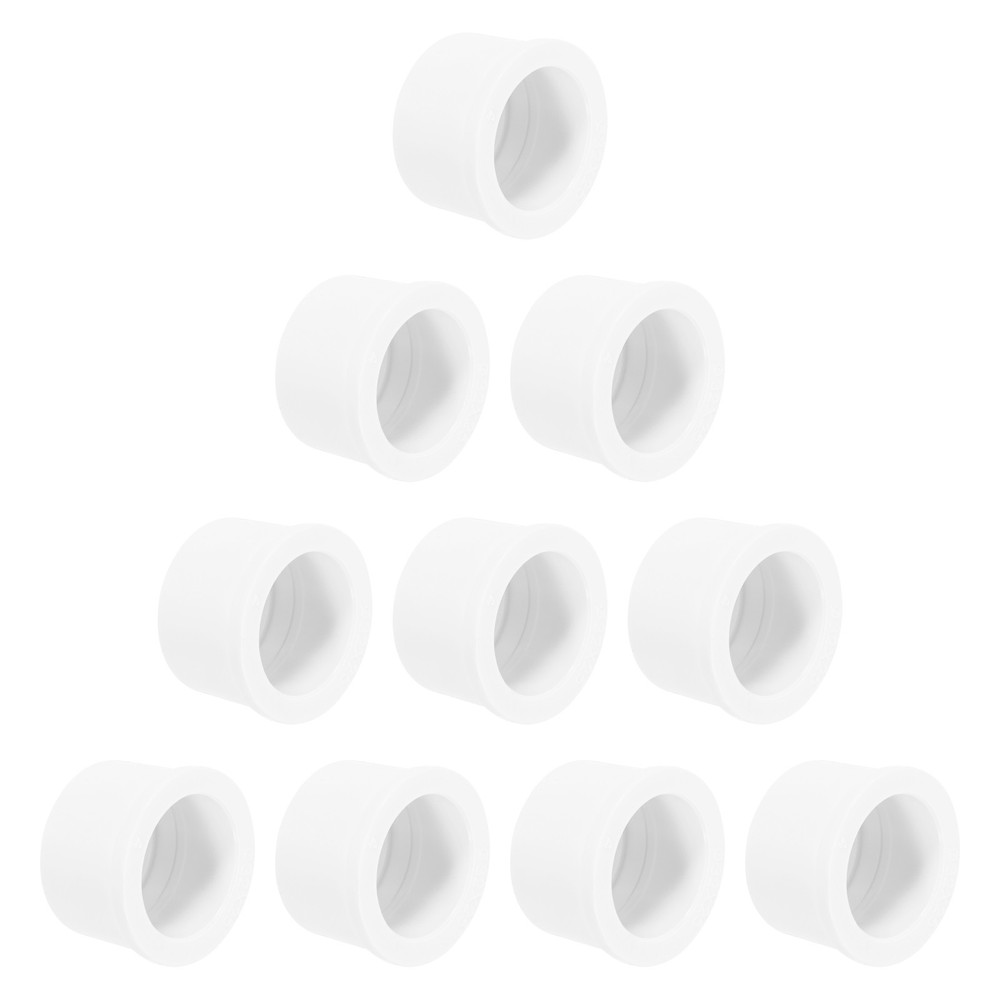 10 Pcs PVC DWV Reducer Bushing 1″ x 3/4″ (Socket x Socket) Connector White