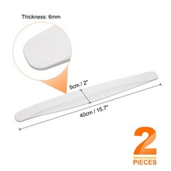 2pcs Bumper Guard Strip Anti-Collision Bumper Protector Trim for Cars SUV, White
