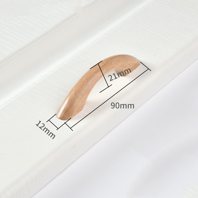 Drawer Pulls, 90mm 6Pcs Wood Dresser Handles Door Knob for Furniture Part