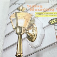 Arlington 8151-1 Vertical Siding Lamp Mounting Kit with Built-in Box for 5/8
