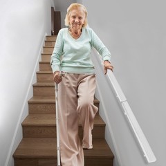 3.05M Stainless Stair Rail 101×9.8cm – Baking Paint Rectangle, Wall Mount US! US