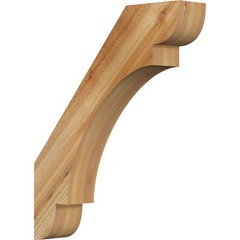 Ekena Millwork 4W X 20D X 24H Olympic Rough Sawn Knee Brace Western Red Cedar