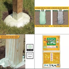 Lot of 7 Sika Pro Select Fence Post Backfill 33 oz.