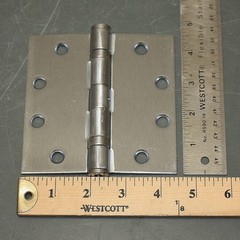 (29) Full Mortise Door Butt Hinges 1BYY9, 4.5″ x 4.5″, Dull Satin Chrome, Lot