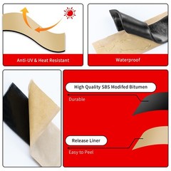 Asphalt Tape – 1.2 Inch x 50FT Asphalt Crack Filler for Driveway, 3mm Thic