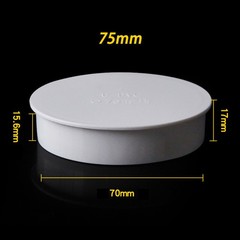 PVC Blanking Plug Water Drain Pipe Fitting End Cap Stopper 50mm/75mm/110mm White