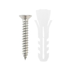 4Pcs Glass Clamps with Stainless Steel Screws Matte Black for 10mm-12mm Glass