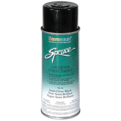 Seymour Spruce 98-38 Fast Drying Lacquer Spray Paint, 16 fl-oz Aerosol Can, Bla