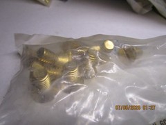 3/8″-16 x 3/4″ Brass Slotted Flat Head Machine Screw QTY 10