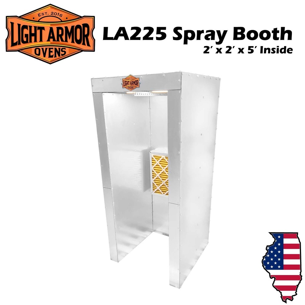 Powder Coat Spray Booth, Cerakote Spray Booth (Inside: 2′ W x 2′ D x 5′ T)