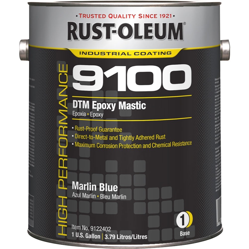 Rust-Oleum 9122402 9100 System DTM Epoxy MASTIC MARLINE BLUE Gal